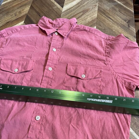 Polo Ralph Lauren Shirt Linen Button Up Vintage Preppy Custom Fit Mens Medium - Picture 5 of 8